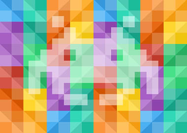 Colorful Space Invader