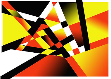 Find the bird in the woods of colored asymmetric shapes ...