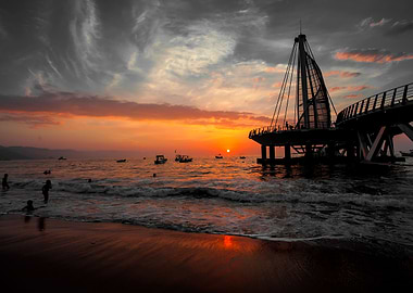 Muelle de playa Los Muertos. (Pier Playa Los Muertos) e ...