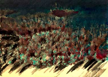 Goyesque Battle Abstract