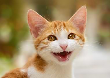 Cute kitten funny cat miaow lovely and enchanting