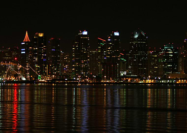 San Diego Skyline Night