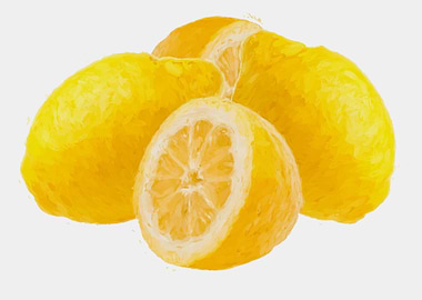 painted lemon