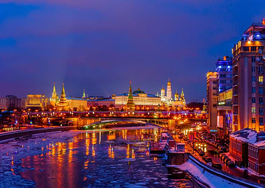 Moscow Kremlin in winter