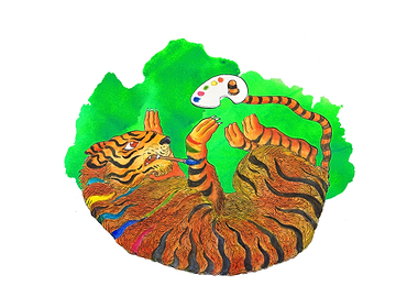 Artist tiger