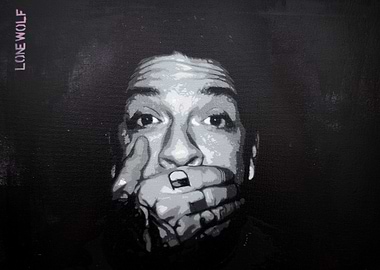 STEVEN 10 layer Stencil painting. All layers are hand c ...