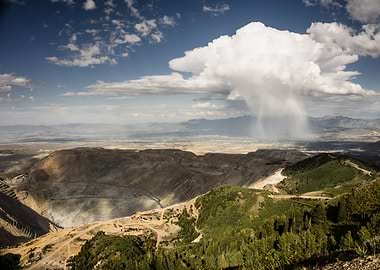 The Bingham Canyon Copper mine, just outside of Salt La ...