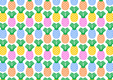 Pineapple Pattern. A modern, trendy, repeating pineappl ...