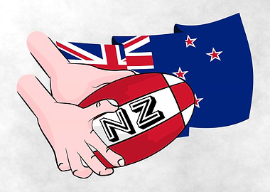 New Zealand Rugby. A fun design for the supporters of N ...