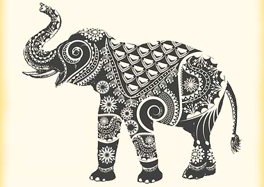 Ornate Indian Elephant