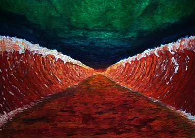 Original piece of the Red Sea split by Moses