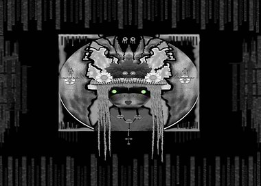 Lady Panda with bat and hat