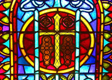 Vintage Church Stained Glass