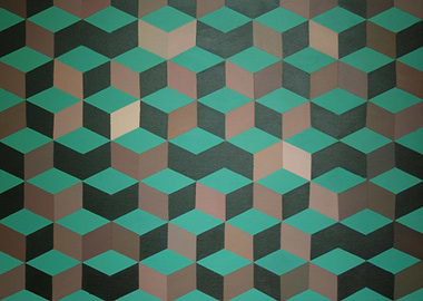 &#39;Facial Features 2&#39;. Originally painted using a ...