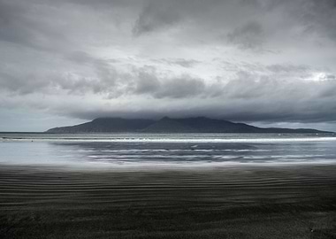 Looking over Rùm from Eigg, Inner Hebrides, Scotland