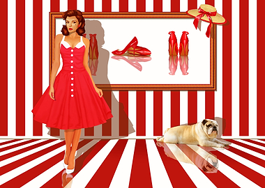 Series: Ladies Quartet 1 in Red - White