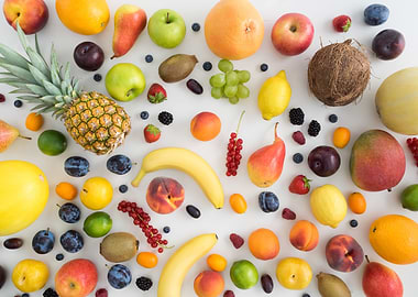 Collection of summer fruits