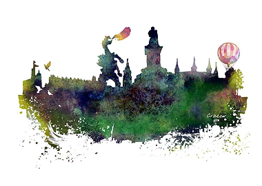 Cracow skyline
