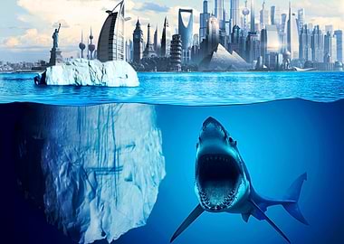 Winter theme. Iceberg coming by J.P. Voodoo