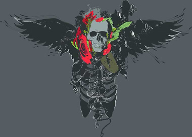 tattoo skull dark art