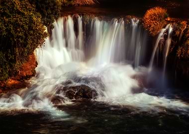 Autumn impression with Waterfall