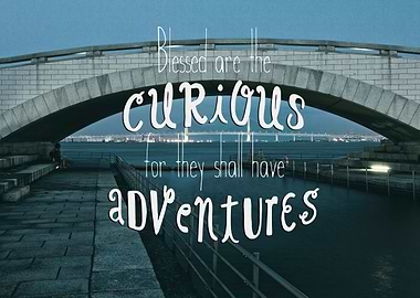 Blessed are the Curious for They Shall Have Adventures ...