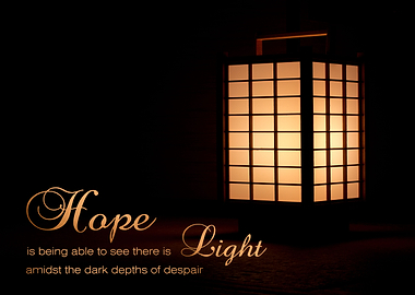 Hope is Light in the Darkness - A lovely Japanese paper ...