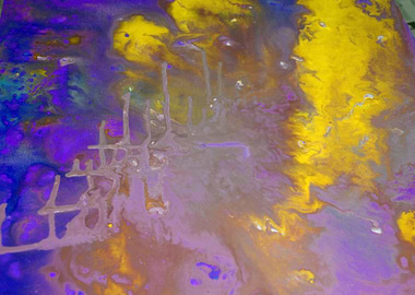 yellow & Purple abstract