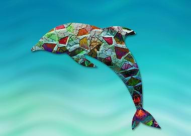 Animal Mosaic - The Dolphin