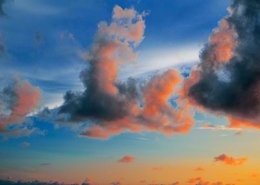 Sunset Clouds in Florida Summer