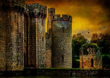 The gatehouse at Bodium Castle, a medieval fortress in ...