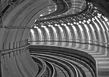 Los Angeles subway tunnel