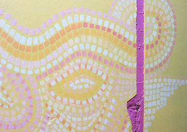 Painted Mosaic Wall