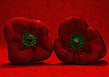 Bold Bells is a bright and vibrant piece of mixed media ...