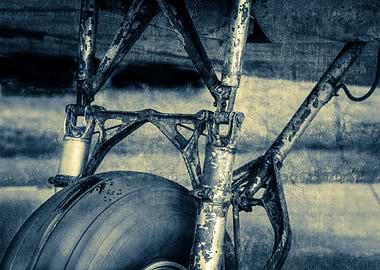 Vintage plane Landing Gear