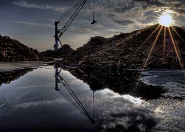 Scrapmetalindustri in Maloe Sweden.