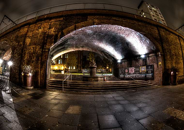 A HDR shot taken during the evening of the sculpture de ...