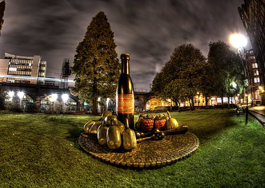 A shot taken during the evening at the University of Ma ...