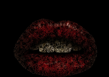 Something a little different. A sexy mouth made from ty ...