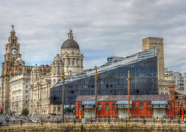 a h d r image of the famous three graces and the great ...