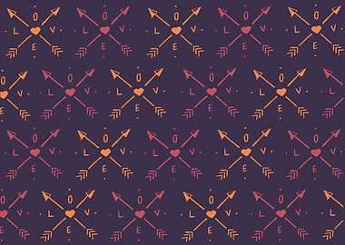 Hand drawn illustration or drawing of a love symbol pat ...