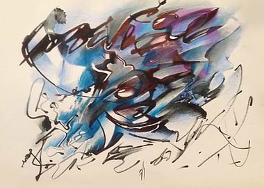 This painting it's called ' petrified muse' it's the st ...