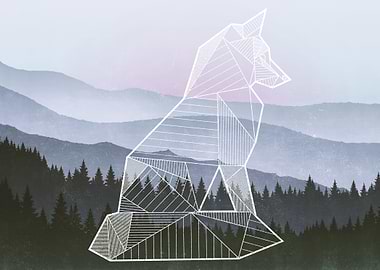 Geometric Fox || Design by Patrick Towers