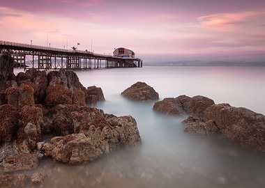 lifeboat house on Mumbles pier, Swansea, South Wales.