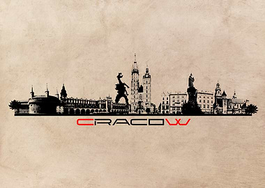 Cracow skyline
