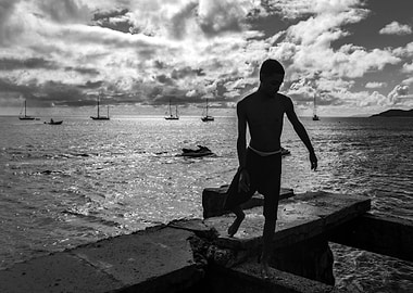 Sunset on the pier. Vieques, Puerto Rico. ©2016 Valerie ...