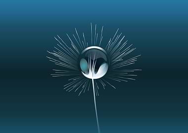 Vector art, macro of the d