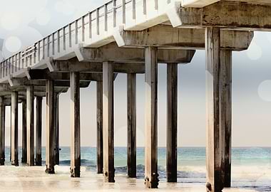 California beach pier
