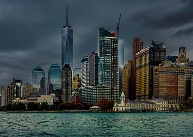 A Gloomy Day In Battery Park, New York City