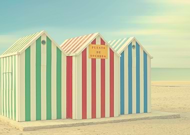 The Three little huts By chrissie Judge